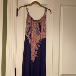 Gypsy 05 backless tie dye maxi dress